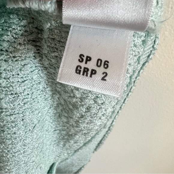 ST JOHN COLLECTION LONG COAT SIZE 6 LIGHT AQUA - Picture 15 of 15